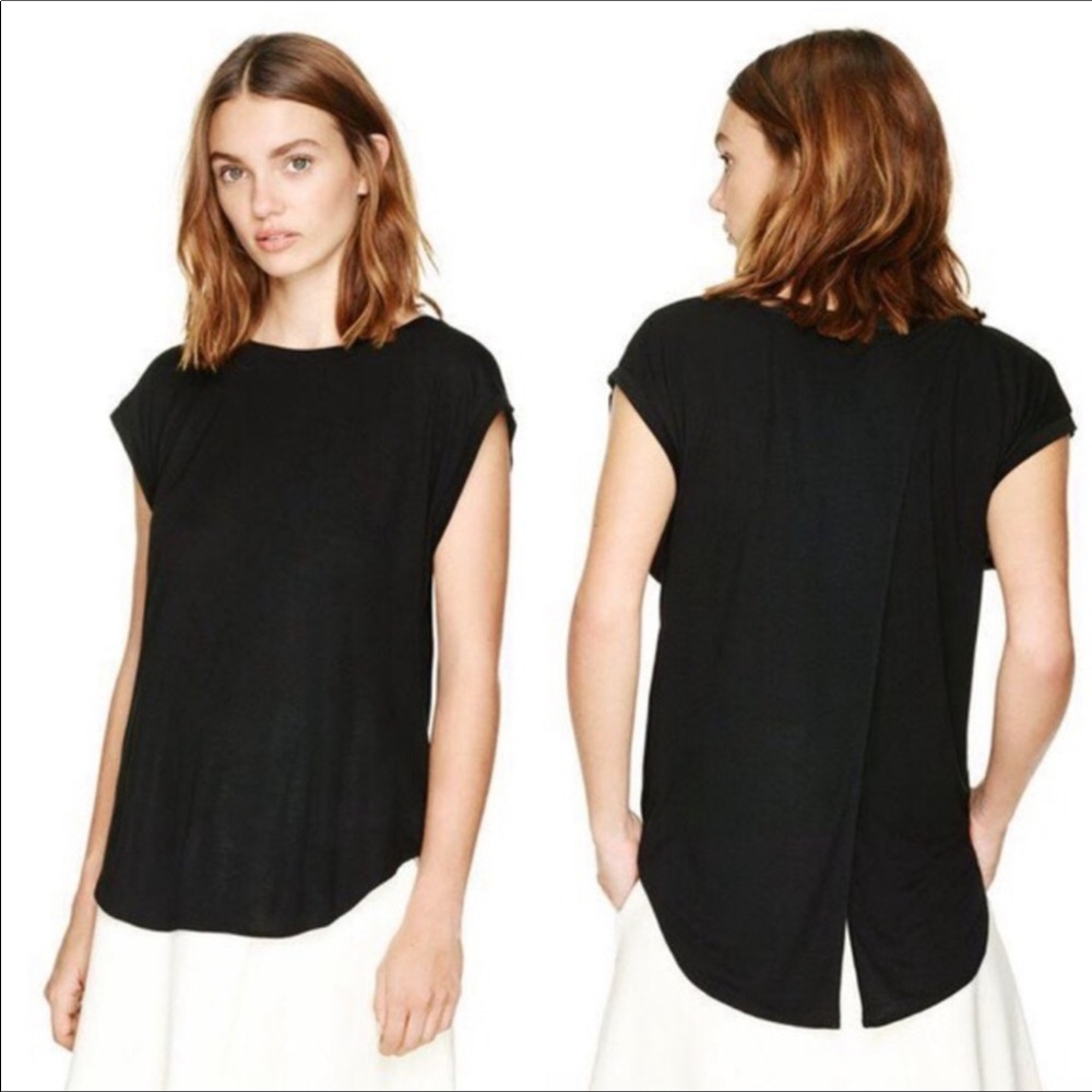 Aritzia Wilfred Anvers Top- Black- Size M